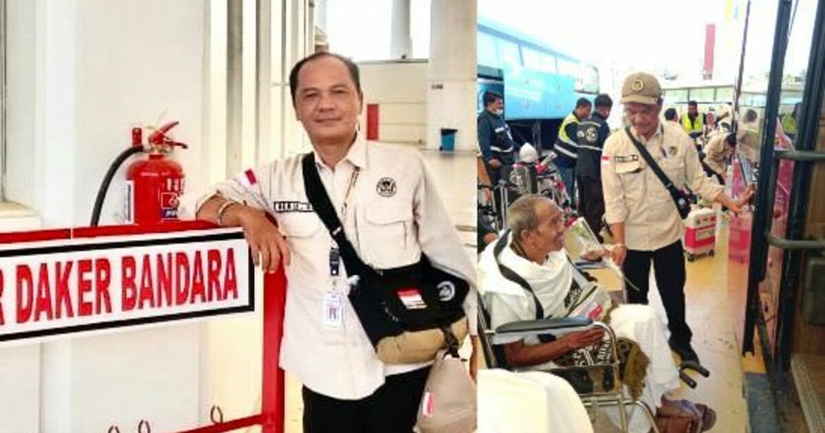 Mbah Kasrun 102 Tahun Tiba di Tanah Suci, Kehangatan Petugas Haji Indonesia di Bandara Jeddah Jadi Sorotan